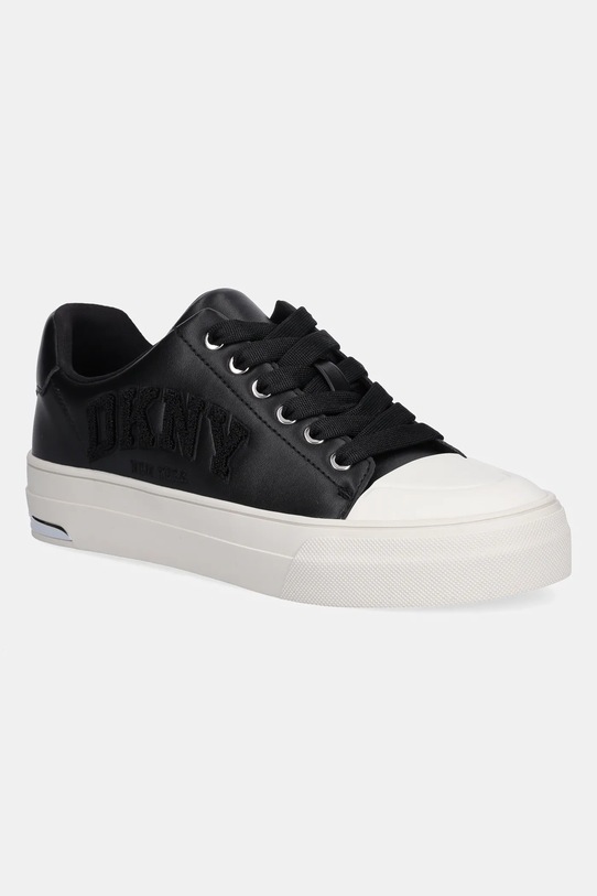 Dkny tenisówki York imitacja skóry licowej czarny K3511777.BLK