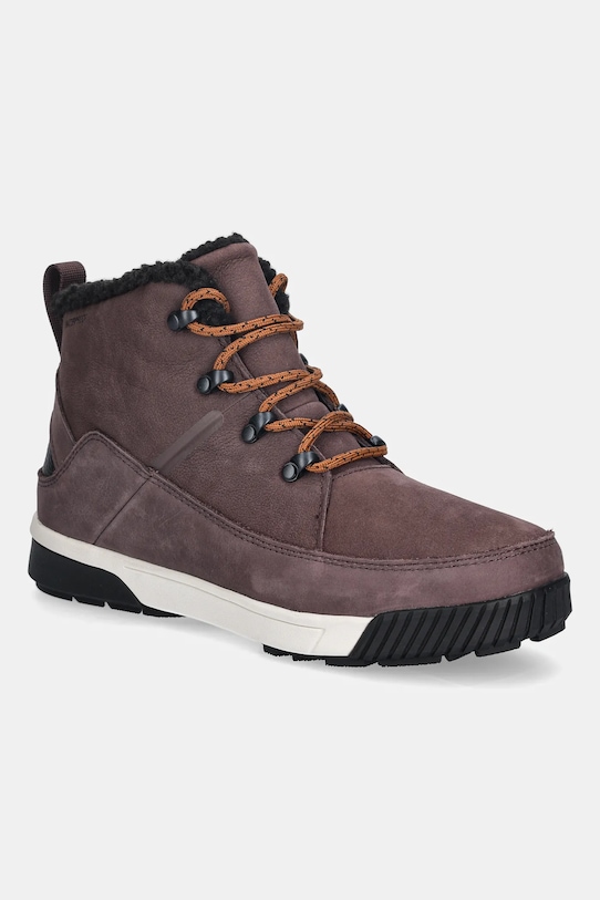 Μπότες χιονιού The North Face Sierra Mid Lace με κορδόνια κόκκινο NF0A4T3XC9R1