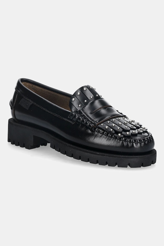 Weekend Max Mara mocasini de piele Weekendanlug piele negru 2525526015600.BLACK
