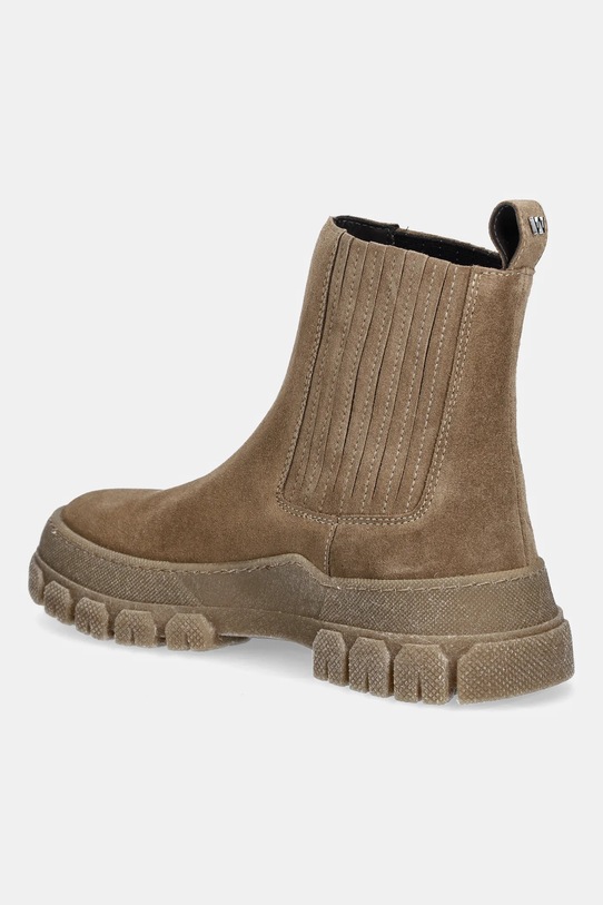 Obuwie Weekend Max Mara sztyblety zamszowe Genepi 2525796035600.BEIGE beżowy