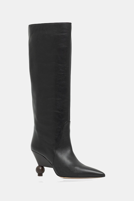 Weekend Max Mara ghete de piele Tasca 5-8 cm negru 2525796075600.BLACK