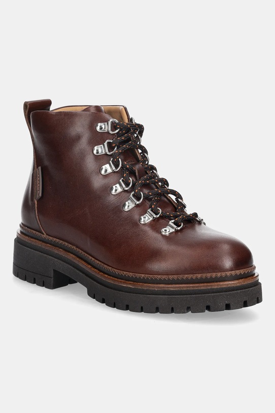 Kožené workery Weekend Max Mara Alain nezateplené hnědá 2525796115600.TOBACCO