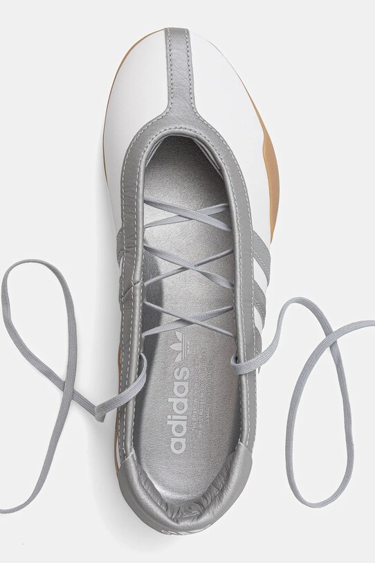 Kožne balerinke adidas Originals Taekwondo Mei Ballet W bijela JQ6438