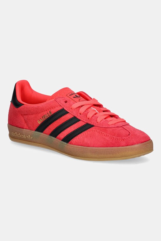 adidas Originals sneakersy zamszowe Gazelle Indoor imitacja skóry licowej czerwony JR6304
