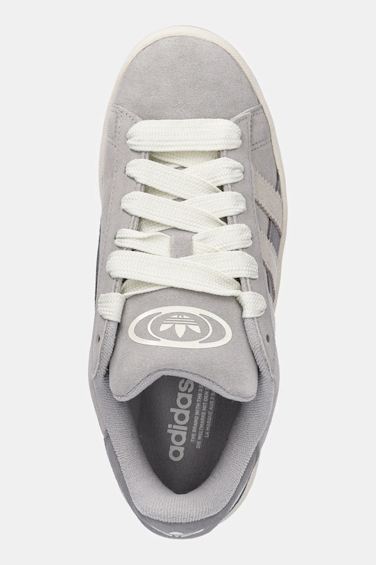 Tenisice od brušene kože adidas Originals Campus 00S Twist W siva JQ5748