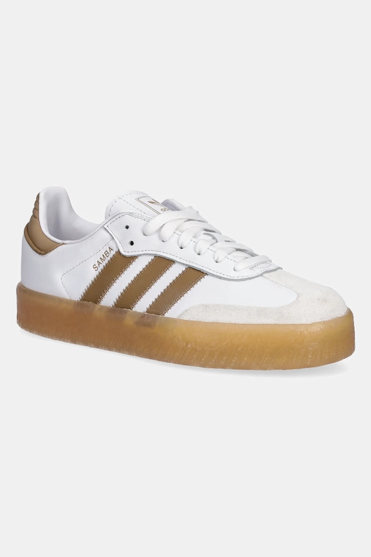 adidas Originals sneakers in pelle Sambae W pelle fiore bianco JQ0982
