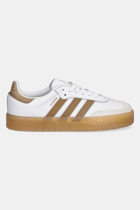 adidas Originals sneakersy skórzane Sambae W JQ0982 biały AW25