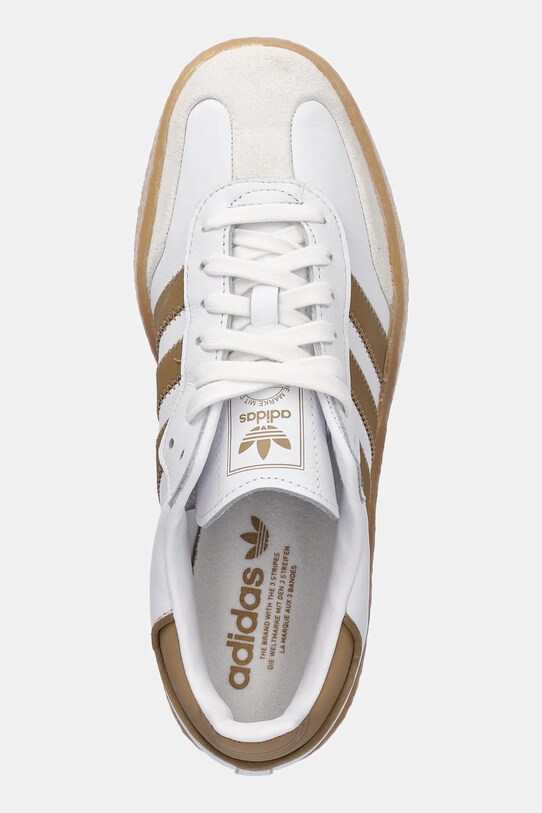 adidas Originals sneakersy skórzane Sambae W biały JQ0982