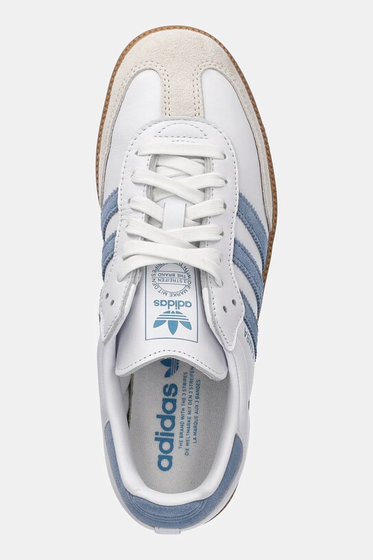 adidas Originals sneakersy skórzane Samba Og W biały JS1391
