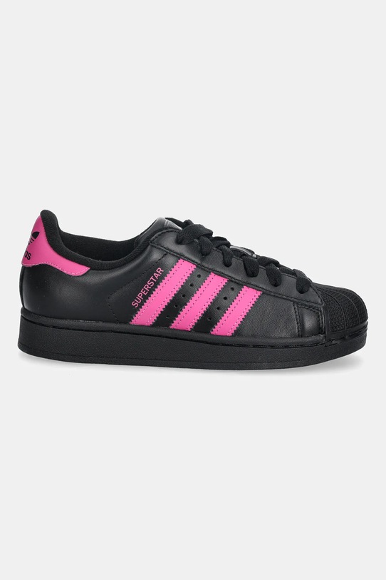 adidas Originals sneakersy skórzane Superstar II W JS1339 czarny AW25