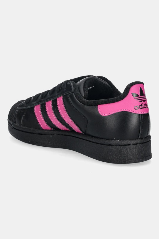 Obuwie adidas Originals sneakersy skórzane Superstar II W JS1339 czarny