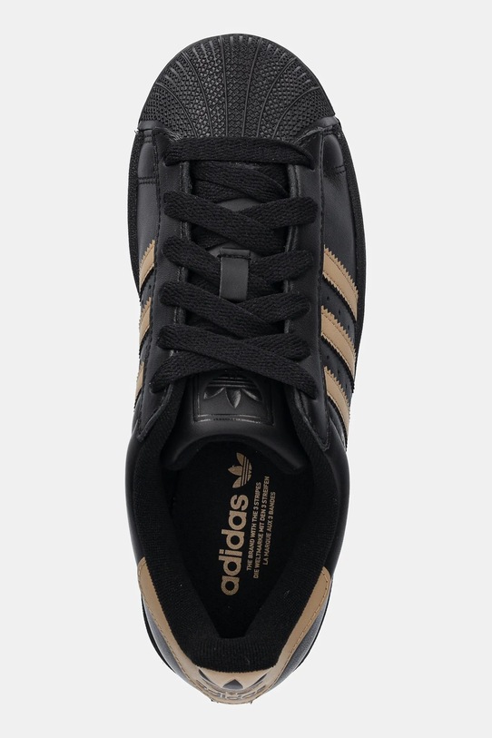 adidas Originals sneakersy skórzane Superstar II W czarny JS1340