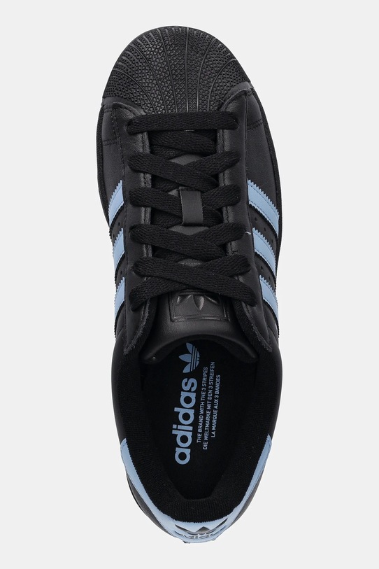 adidas Originals sneakersy skórzane Superstar II W czarny JS1338