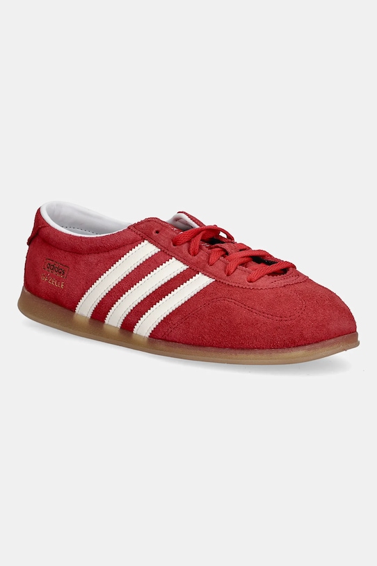 Tenisice adidas Originals Gazelle Lo Pro W brušena koža crvena JR5744