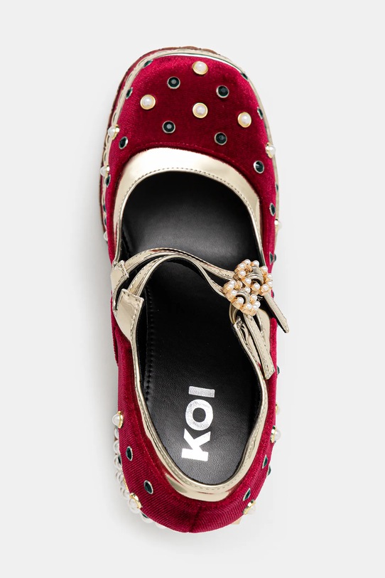 Koi Footwear czółenka Boleyns Vengeance bordowy DBP81