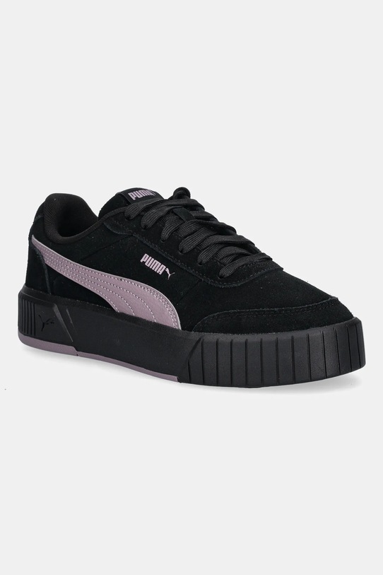 Велурени маратонки Puma Carina Mia SD гладка кожа черен 402638