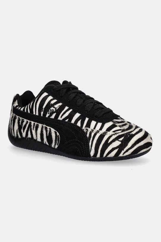 Puma sneakersy skórzane Speedcat Zebra Wns płaska czarny 403356
