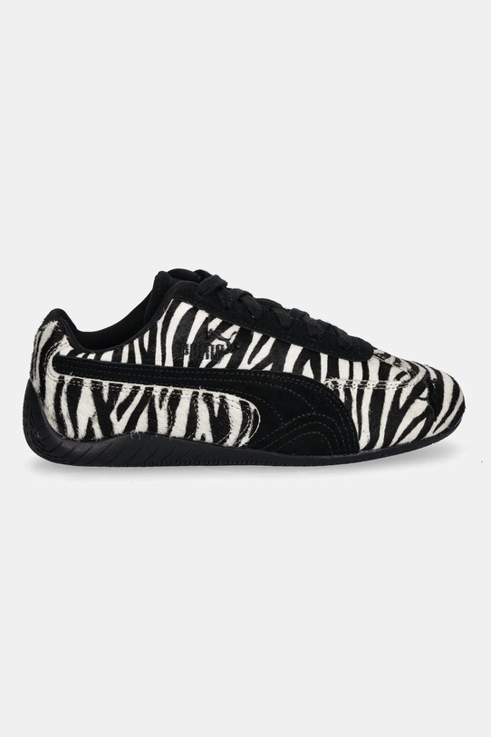 Puma sneakersy skórzane Speedcat Zebra Wns 403356 czarny AW25