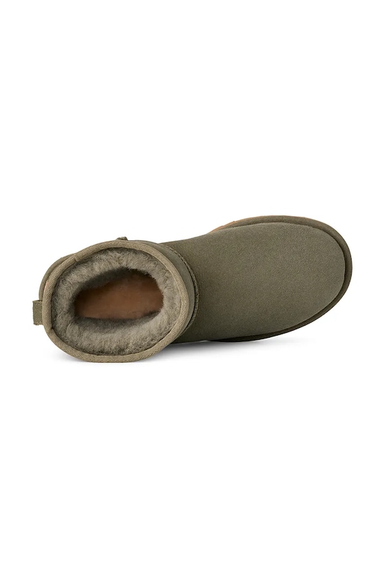 UGG śniegowce zamszowe Classic Mini II 1016222.MSSGR zielony