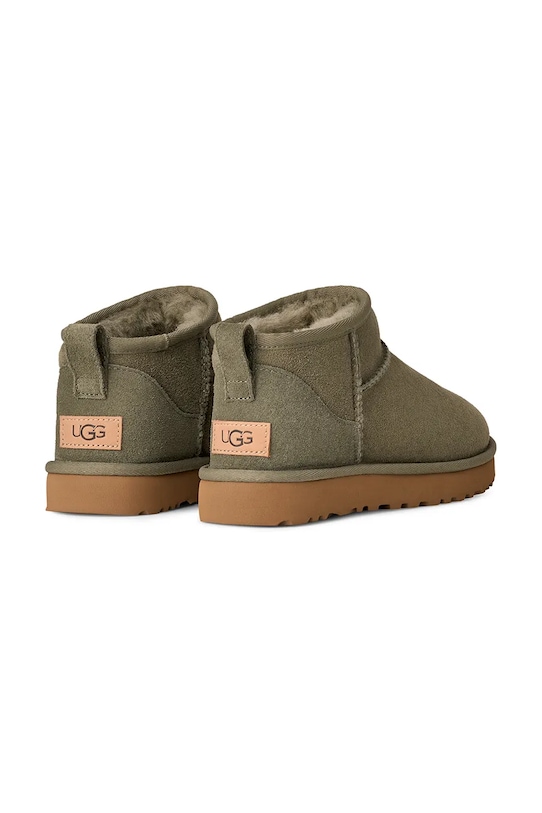 Obuwie UGG śniegowce zamszowe Classic Ultra Mini 1116109.MMP zielony