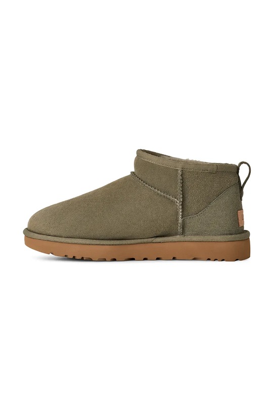 UGG śniegowce zamszowe Classic Ultra Mini zielony 1116109.MMP