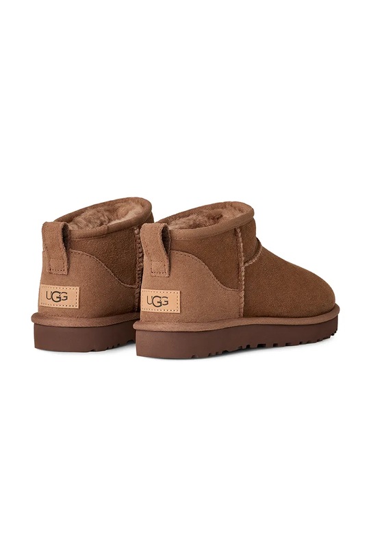 Obuwie UGG śniegowce zamszowe Classic Ultra Mini 1116109.RYK brązowy