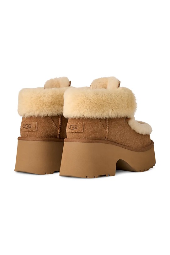 Obuwie UGG botki zamszowe Esmee Lace Up 1171532.CHE brązowy