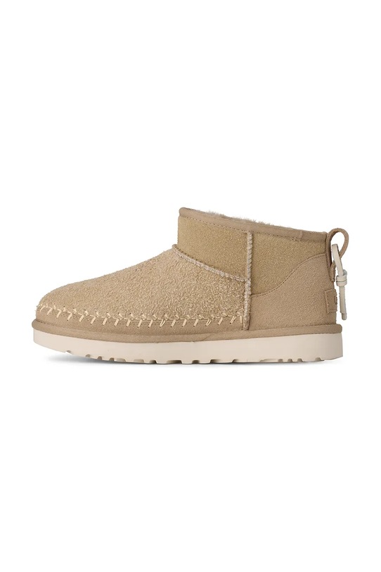 Μπότες χιονιού σουέτ UGG Classic Ultra Mini Biarritz μπεζ 1171538.MDSD