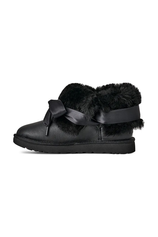 UGG śniegowce skórzane Bailey Tie Lthr czarny 1176090.BLK