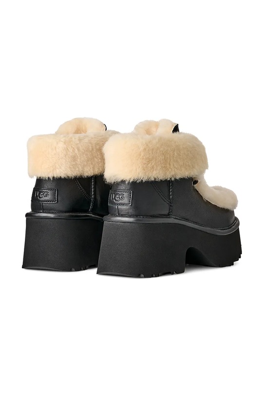Obuwie UGG botki skórzane Esmee Leather Lace Up 1176110.BLK czarny