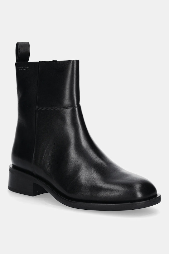 Vagabond Shoemakers botki skórzane SHEILA płaski czarny 5835.001.20