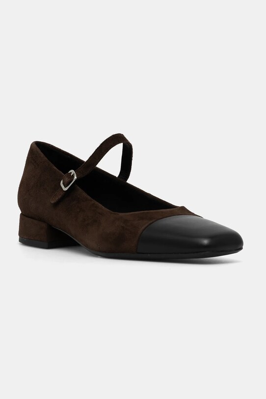 Vagabond Shoemakers czółenka skórzane DEBBI skóra zamszowa brązowy 5918.049.29