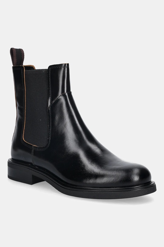 Vagabond Shoemakers sztyblety skórzane FREYA płaski czarny 6006.199.20