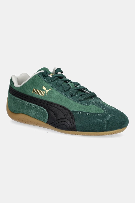 Puma sneakersy zamszowe Speedcat płaska zielony 406329