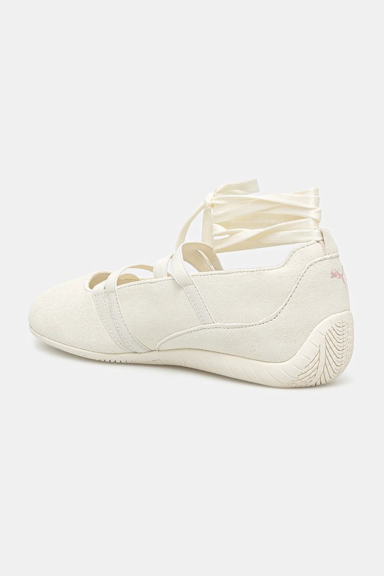 Obuwie Puma baleriny skórzane Speedcat Ballet SD x ROSÉ 404395 beżowy