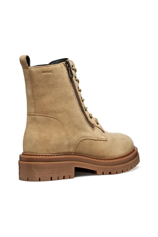 Încălțăminte Geox cizme din piele întoarsă D IRIDEA D16HRF.00022.C5010 bej