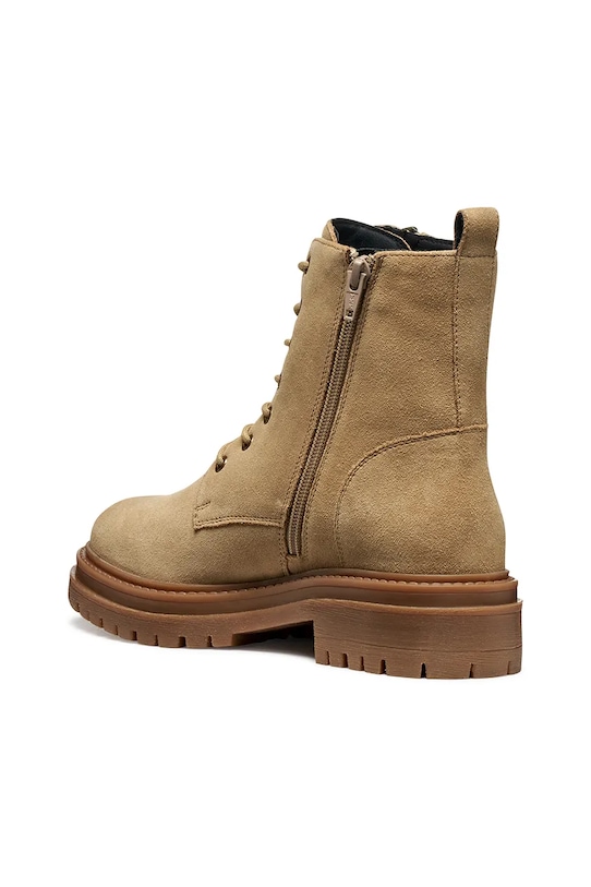 Geox cizme din piele întoarsă D IRIDEA bej D16HRF.00022.C5010