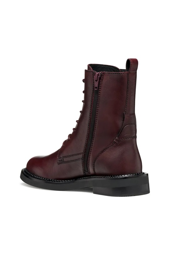 Kožené kotníkové boty Geox D SERILDA burgundské D46WYG.00043.C7011
