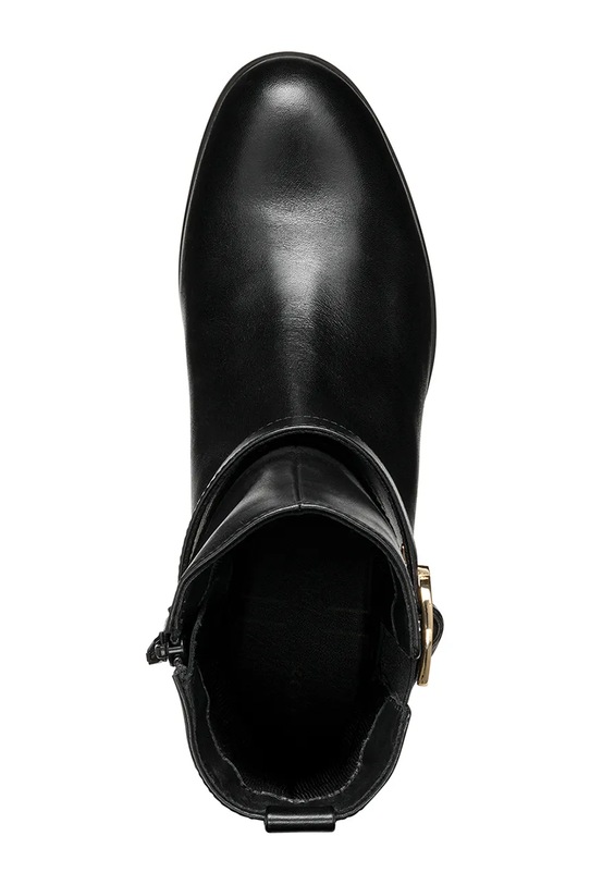 Geox cizme de piele D WALK PLEASURE 55 D46XBA.00043.C9999 negru