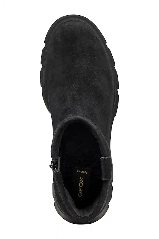 Geox cizme din piele întoarsă D PLUETTE D565MA.00022.C9999 negru