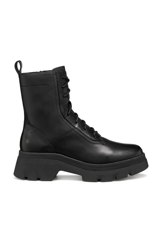 Gležnjače Geox D PLUETTE zrnata koža crna D565MD.043BC.C9999
