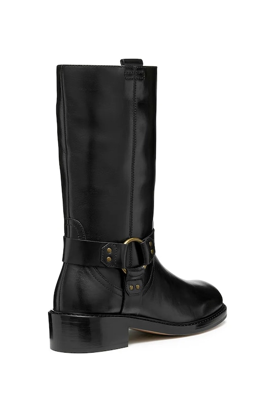 Încălțăminte Geox cizme de piele D NALVIA D565QC.000FF.C9999 negru