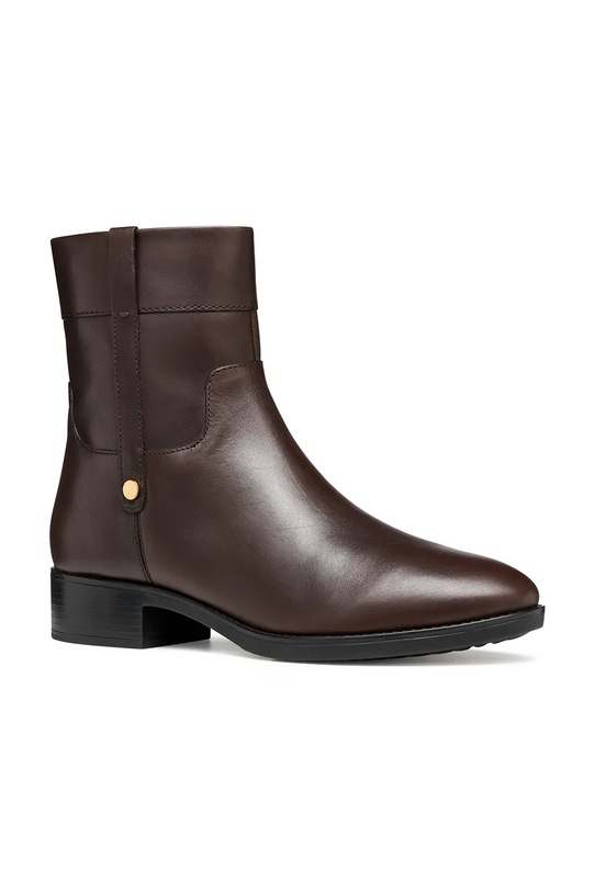 Geox botki skórzane D FELICITY D56G1A.00043.C6006 bordowy AW25