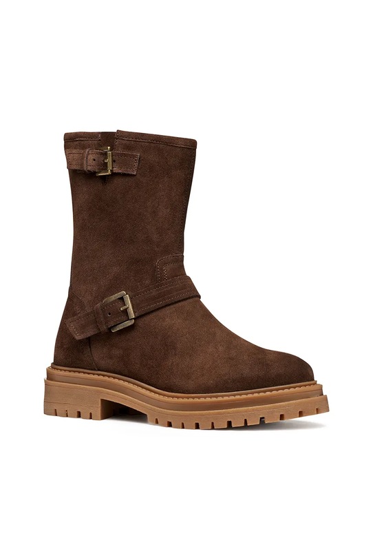 Kožené kotníkové boty Geox D IRIDEA D56HRD.00022.C6006 hnědá AW25