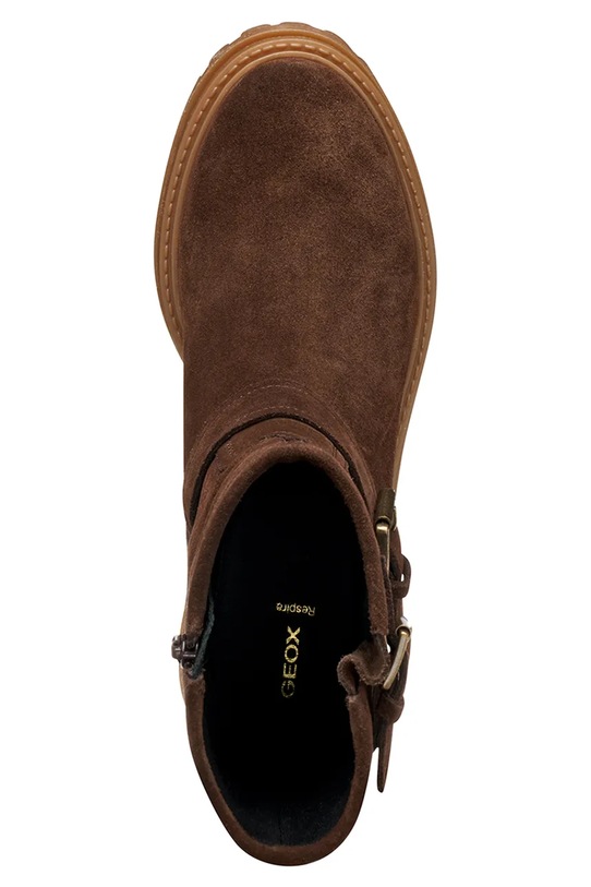 Kožené kotníkové boty Geox D IRIDEA D56HRD.00022.C6006 hnědá
