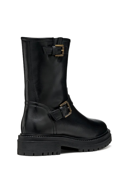 Încălțăminte Geox cizme de piele D IRIDEA D56HRD.00043.C9999 negru