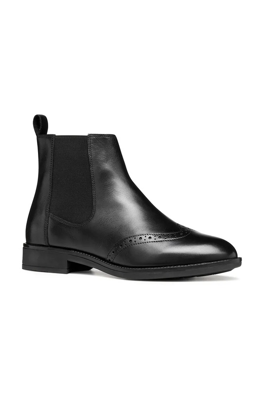 Usnjeni gležnarji Geox D JAYLON 2 D56QAA.043NH.C9999 črna AW25
