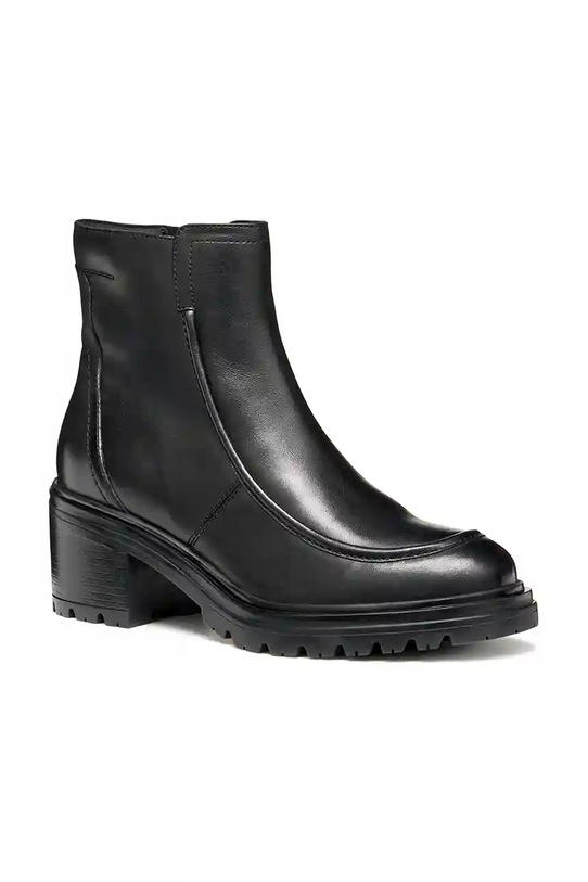 Kožené kotníkové boty Geox D DAMIANA D56QCB.00043.C9999 černá AW25