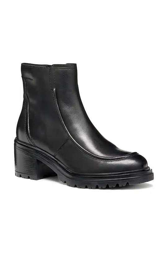 Geox cizme de piele D DAMIANA D56QCB.00043.C9999 negru AW25