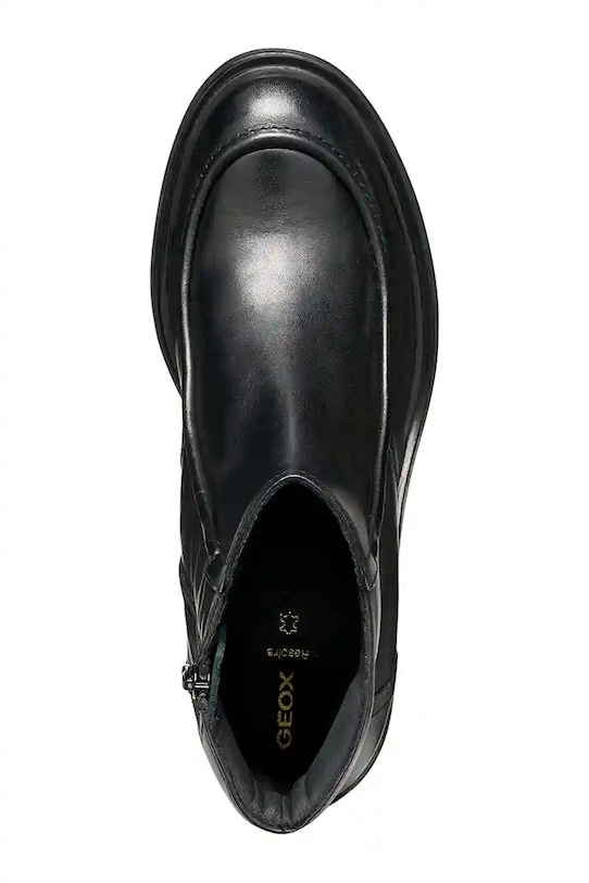 Geox cizme de piele D DAMIANA D56QCB.00043.C9999 negru